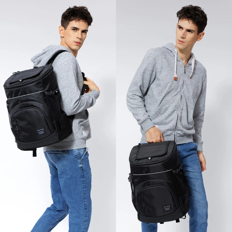Sac à dos isotherme 30L – Grande capacité 36 canettes, étanche & multifonction