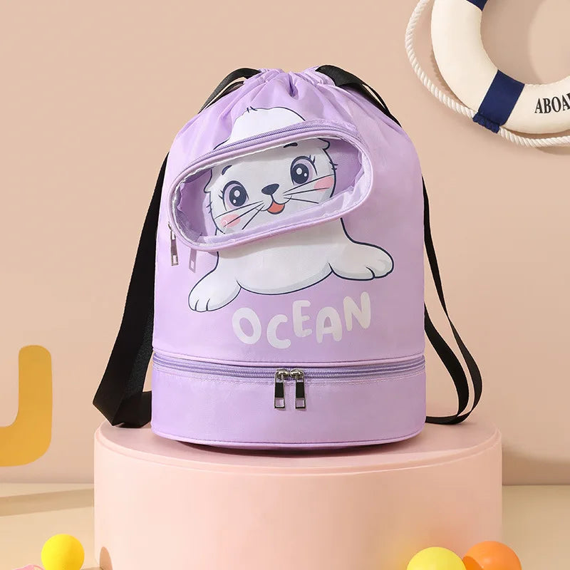 Sac enfant séparation sec et humide cartoon