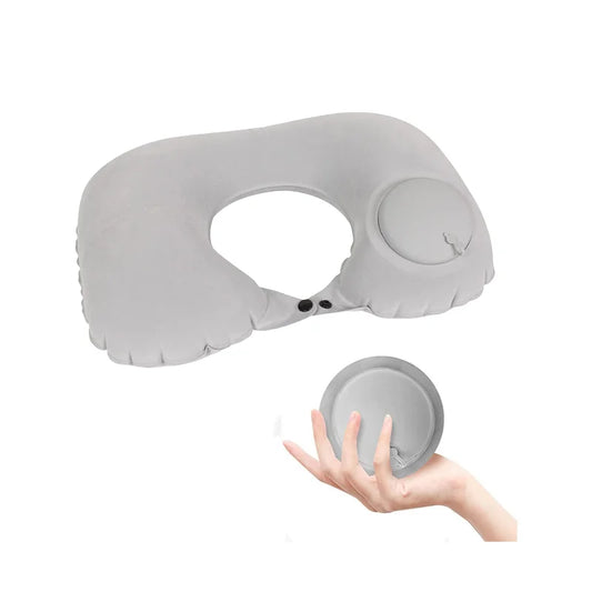 Coussin de voyage gonflable en U ultra léger et portable avec support cervical