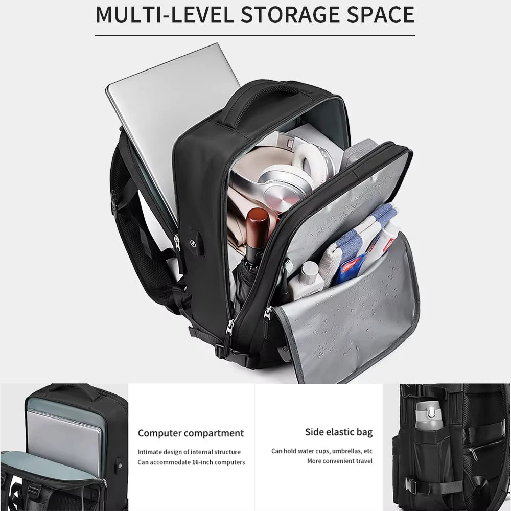 Sac à dos cabine imperméable avec compartiment chaussures