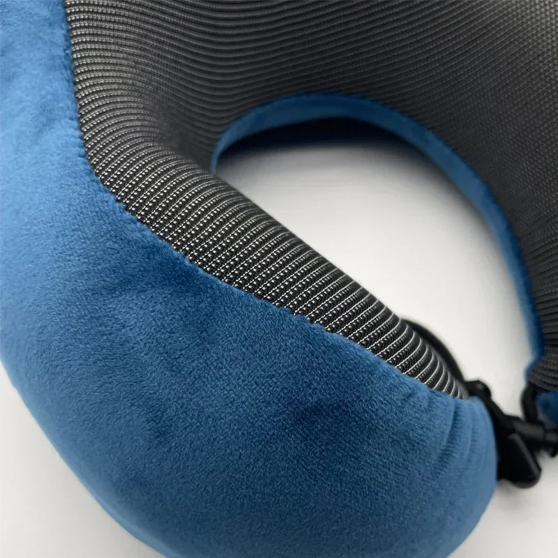 Coussin de voyage en mousse mémoire forme U avec soutien cervical et confort aérien