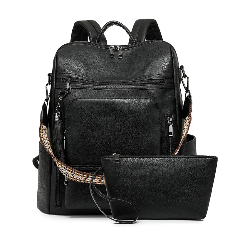 Sac à dos business rétro en cuir PU