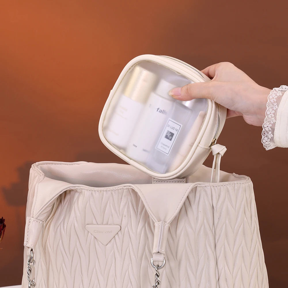 Trousse de Toilette Transparente Multifonction