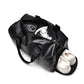 Sac de voyage en cuir PU avec compartiment chaussures