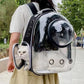 Sac à dos capsule transparent pour chats
