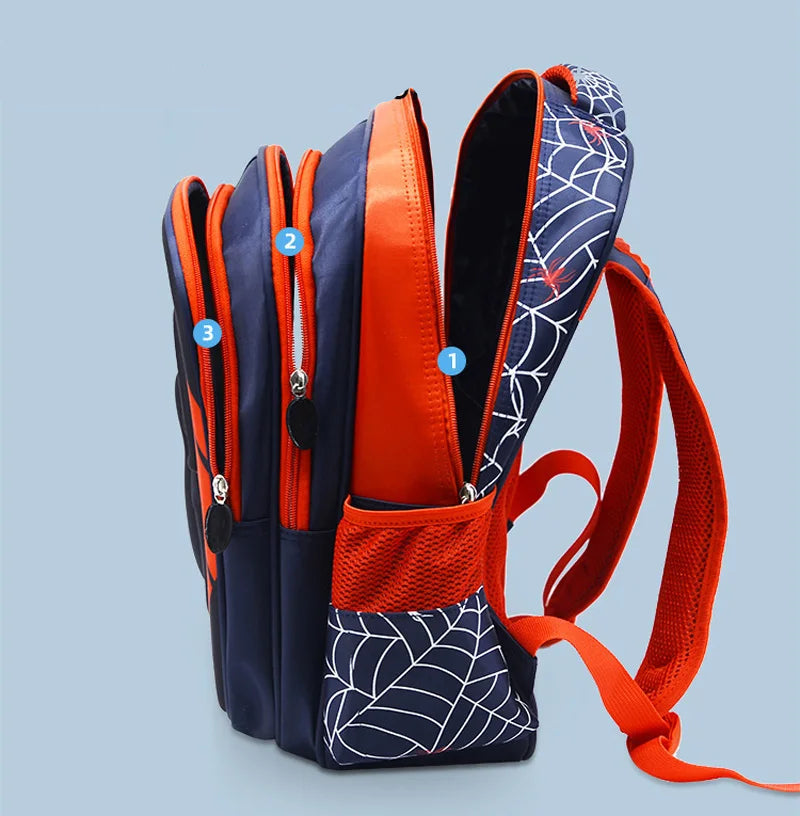 Sac à dos enfant Spider waterproof avec trousse assortie