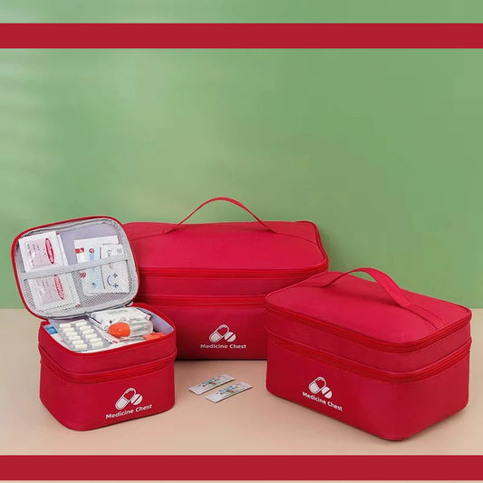 Grande Trousse Médicale de Voyage à Double Compartiment