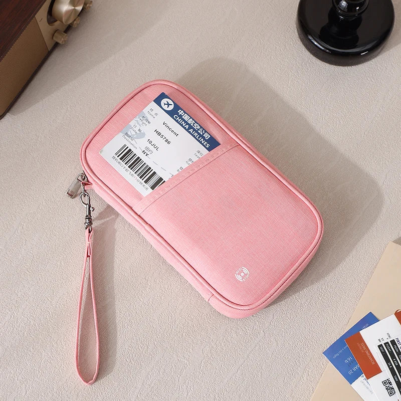 Porte-Passeport de Voyage RFID Anti-Vol en Polyester