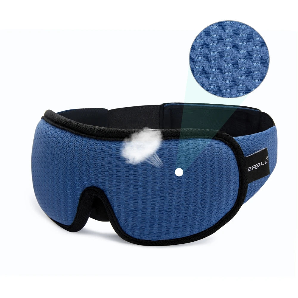 Masque de sommeil 3D en mousse mémoire confort total et blackout intégral