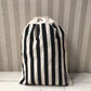 Sac à linge en coton et lin à cordon imprimé