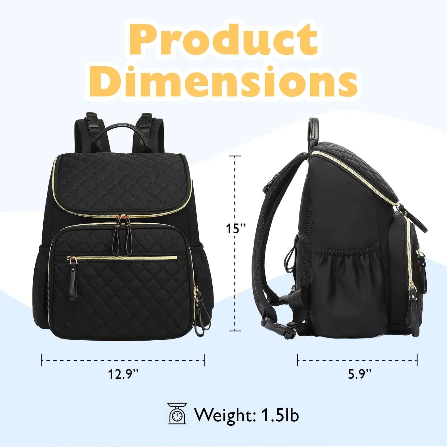 Sac à Dos à Langer Multifonction – Imperméable & Élégant