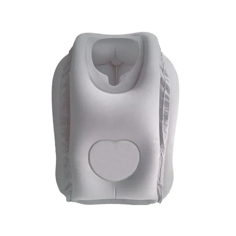 Coussin de voyage gonflable avec support menton
