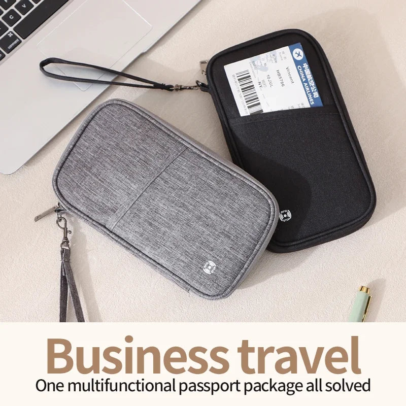 Porte-Passeport de Voyage RFID Anti-Vol en Polyester