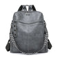 Sac à dos de voyage rétro en cuir PU imperméable