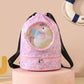 Sac enfant séparation sec et humide cartoon, coloris rose