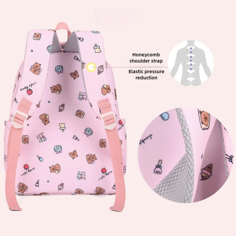 Set 3 pièces Sac à dos enfant Capybara