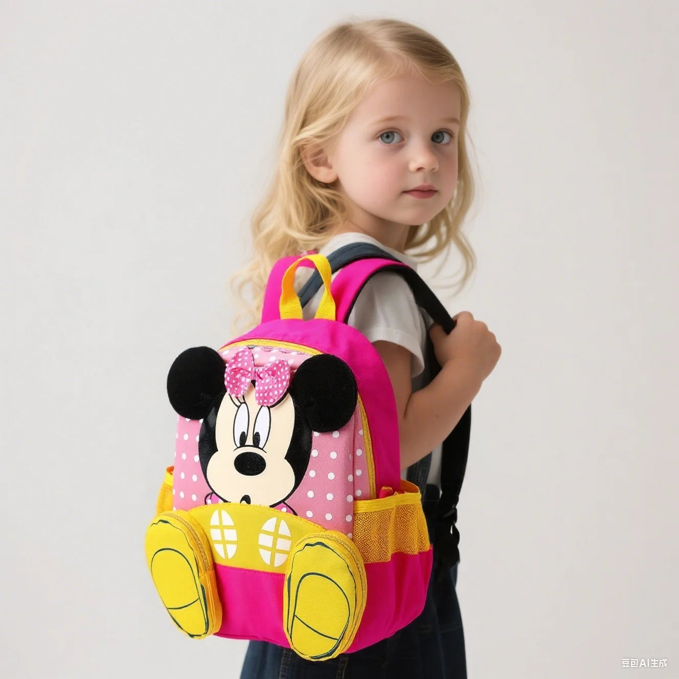 Sac à dos enfant Mickey et Minnie Disney grande capacité