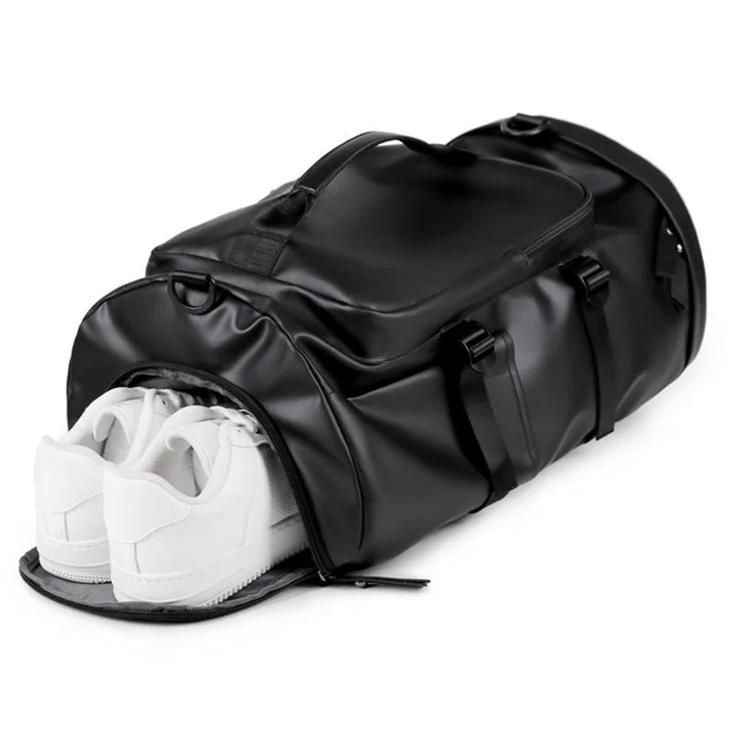 Sac à dos de voyage polyvalent en similicuir