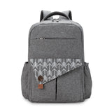 Sac à dos à langer imperméable Aboutbaby, coloris gris
