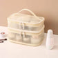 Sac de Voyage Transparent en Maille PVC – 1/2/3 Couches avec Fermeture Éclair
