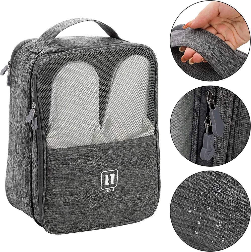 Sac de Rangement Chaussures de Voyage – Organisateur Étanche à Compartiments Multiples