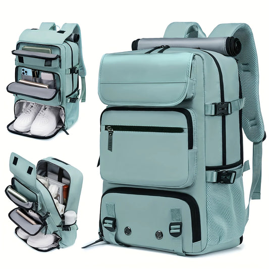 Sac à dos de voyage 3-en-1 grande capacité avec compartiment chaussures