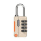 Cadenas à Code 4 Chiffres en Alliage de Zinc, coloris gris