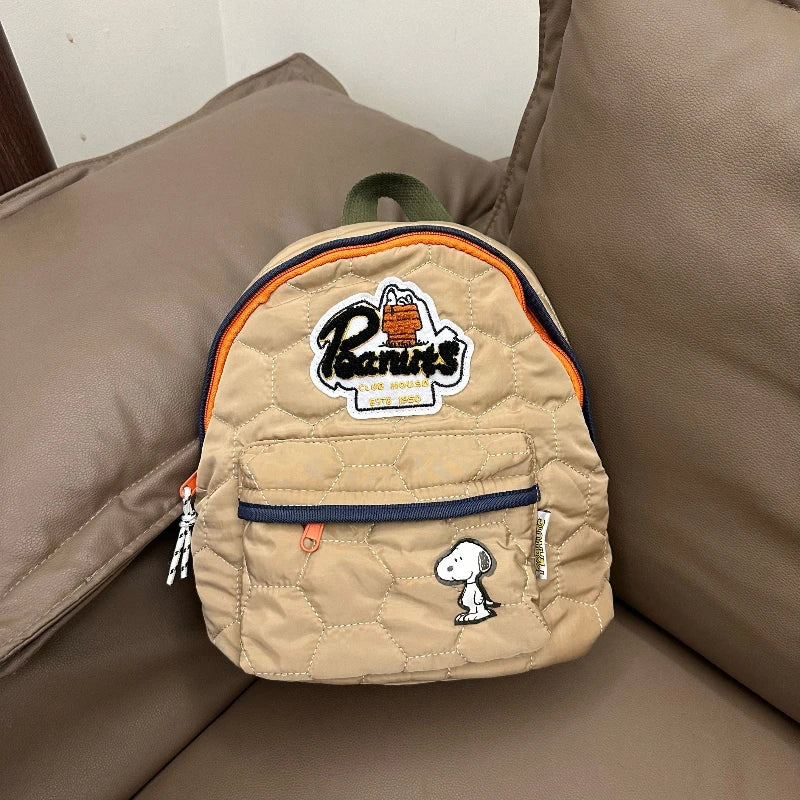 Sac à dos enfant Snoopy nylon matelassé