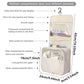 Trousse de Toilette Suspendue en Polyester Imperméable – Multi-compartiments Voyage & Salle de Bain