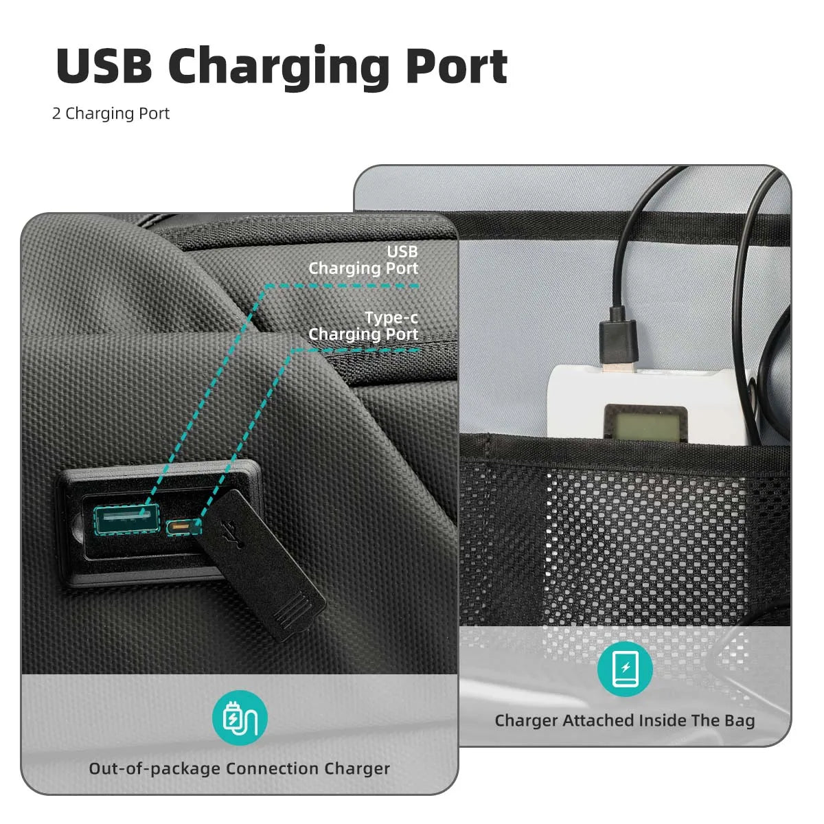 Sac à Dos Business Étanche Heroic Knight 15.6" avec Port USB