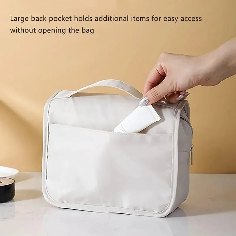 Trousse de Toilette Suspendue en Polyester Imperméable – Multi-compartiments Voyage & Salle de Bain