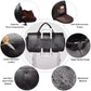 Sac de voyage pliable en cuir PU avec rangement costume
