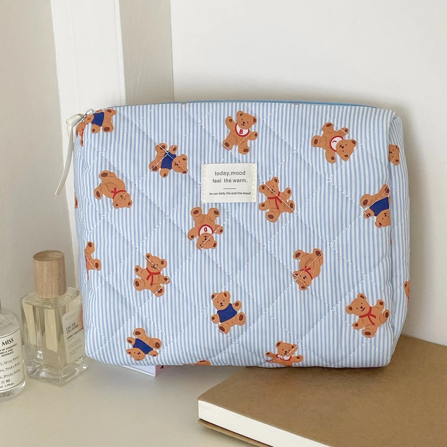 Trousse de toilette bébé à motifs ourson