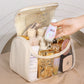 Trousse de Toilette Suspendue Transparente en PVC – Grande Capacité avec Crochet Métallique