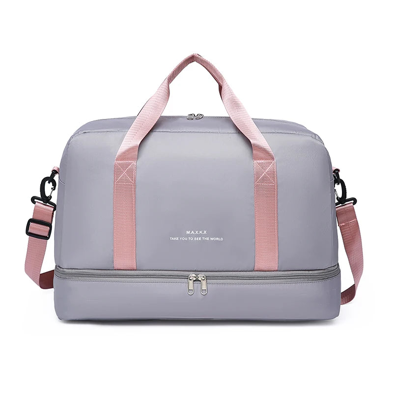 Sac de Voyage Oxford Grande Capacité Compartiment Chaussures