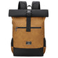 Sac à dos roll-top en similicuir imperméable