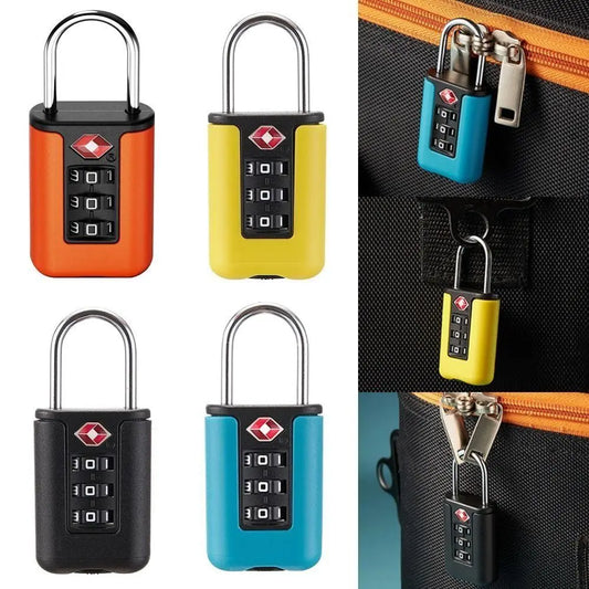 Cadenas TSA 3 Chiffres Coloré – Sécurité et Style pour Vos Voyages