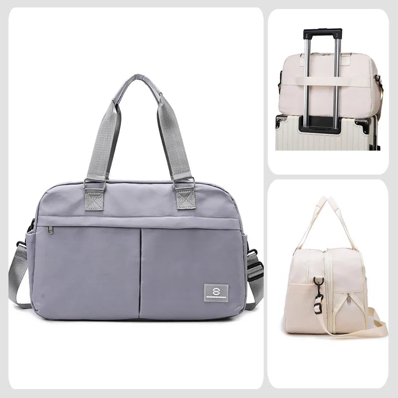 Sac de Voyage Femme Nylon Extensible Grande Capacité