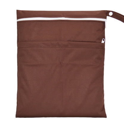 Sac bébé étanche réutilisable deux compartiments rangement couches et vêtements