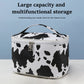 Trousse de Maquillage Imperméable Motif Vache – Organisateur de Voyage avec Poignée
