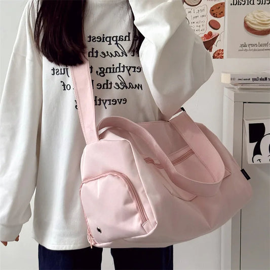Sac de Voyage Femme Canvas Bandoulière Grande Capacité