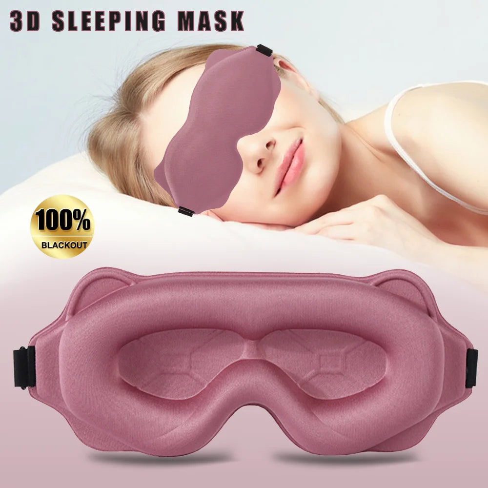 Masque de sommeil 3D ergonomique blocage total de lumière