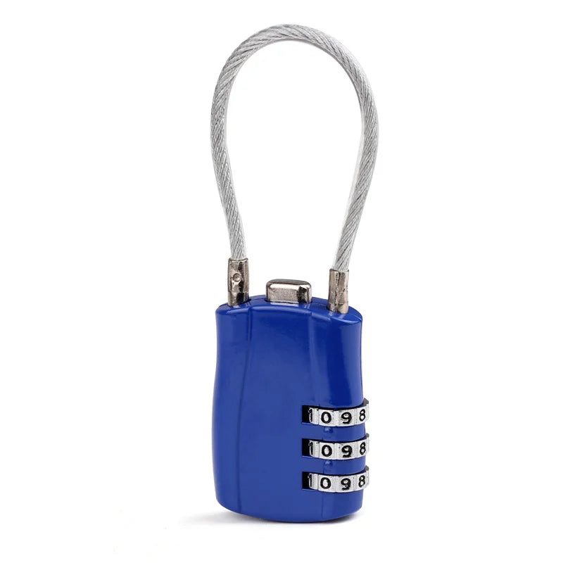 Cadenas 3 Chiffres avec Câble Flexible – Sécurité Polyvalente