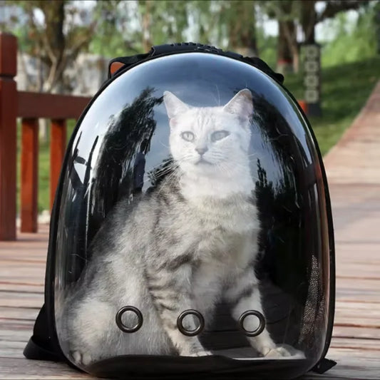 Sac à Dos Capsule Transparent pour Chat Confortable et Respirant