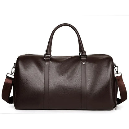 Sac de Voyage Homme Cuir PU Imperméable Grande Capacité