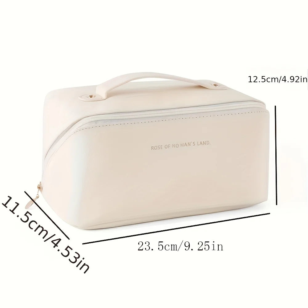 Trousse de Toilette Luxe en Similicuir – Grande Capacité avec Compartiments Intérieurs