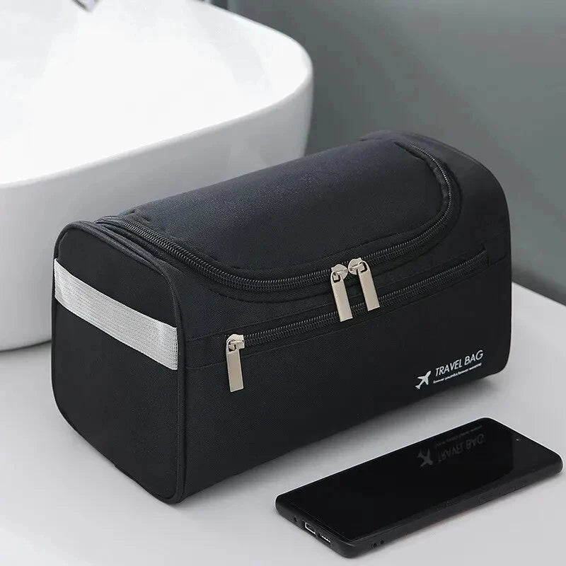 Trousse de toilette suspendue en toile imperméable avec crochet