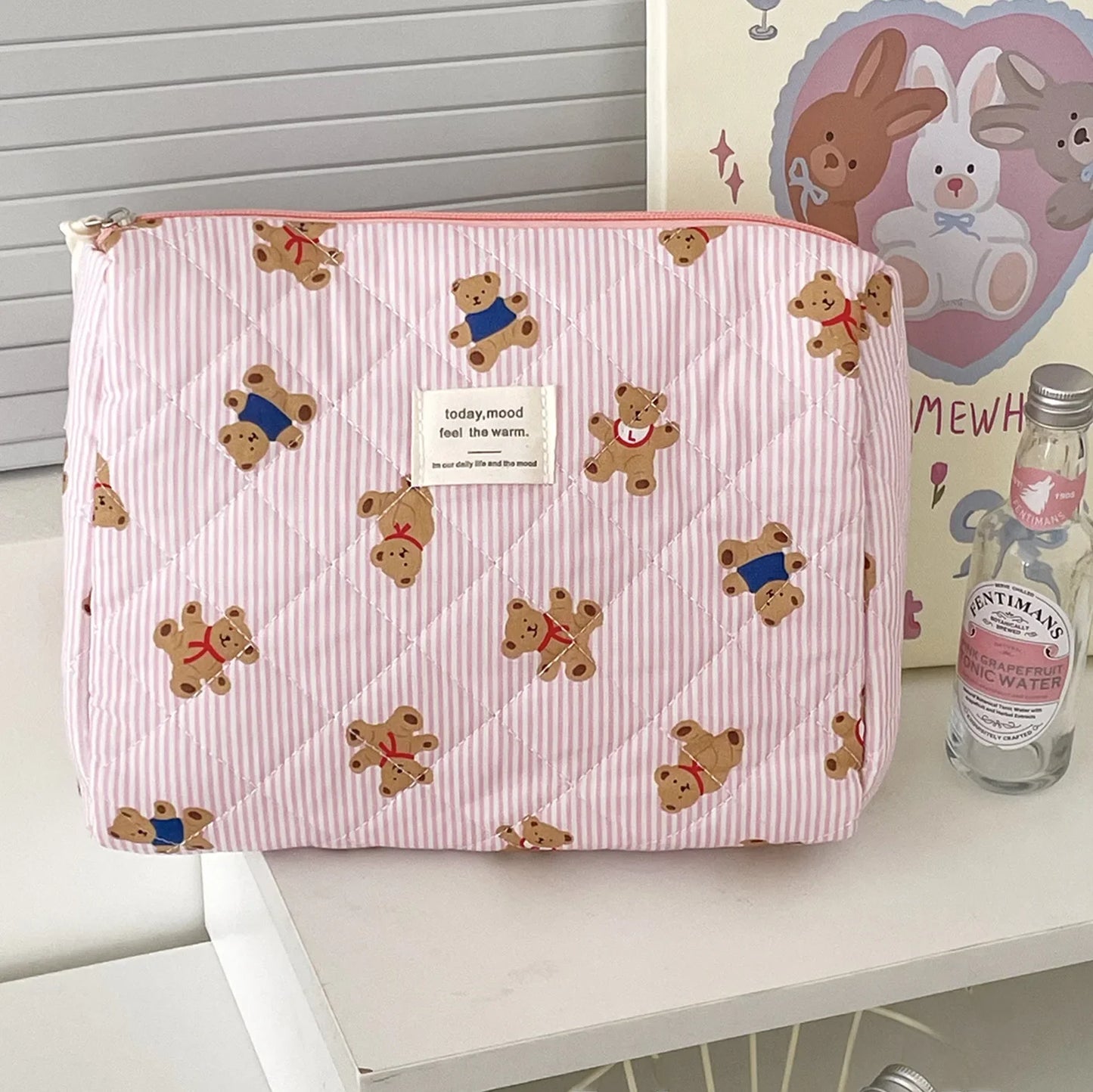Trousse de toilette bébé à motifs ourson