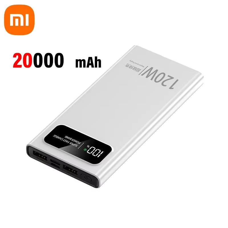 Xiaomi Power Bank 20000mAh 120W Super Fast Charge avec Affichage Digital