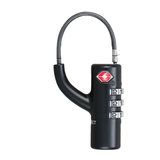 Cadenas TSA à câble acier 3 chiffres – Voyage compact et sécurisé